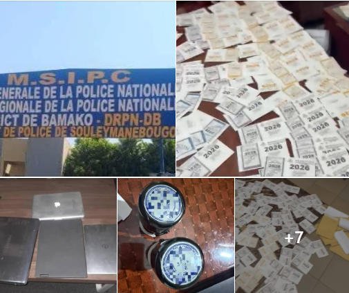 Souleymanebougou : Coup de filet majeur contre un réseau de contrefaçon de vignettes fiscales Souleymanebougou : Coup de filet majeur contre un réseau de contrefaçon de vignettes fiscales